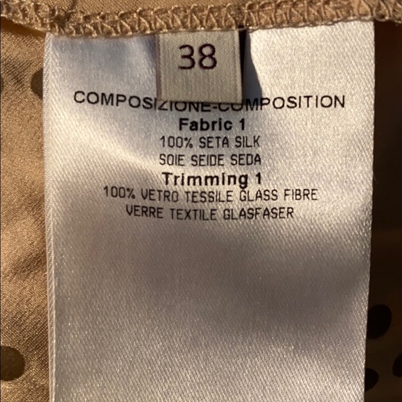 NWT Stella McCartney beige top with pink crystals - Picture 5 of 8